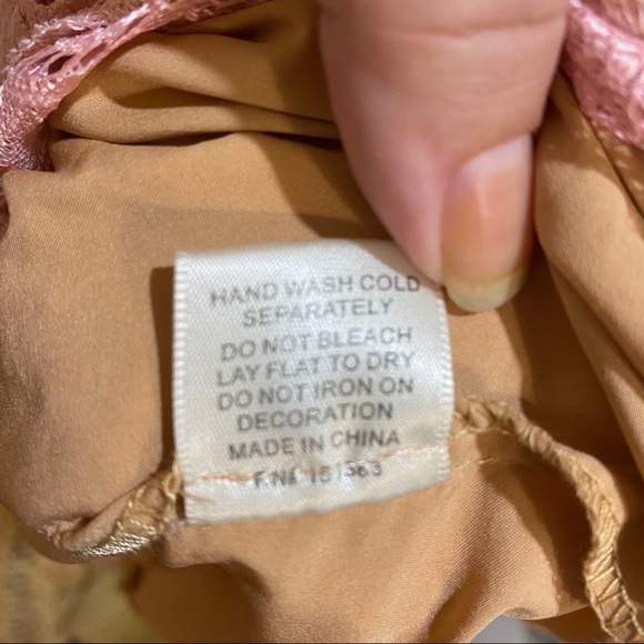 Anthropologie Current Air Pink Lace Midi Dress - Picture 11 of 11